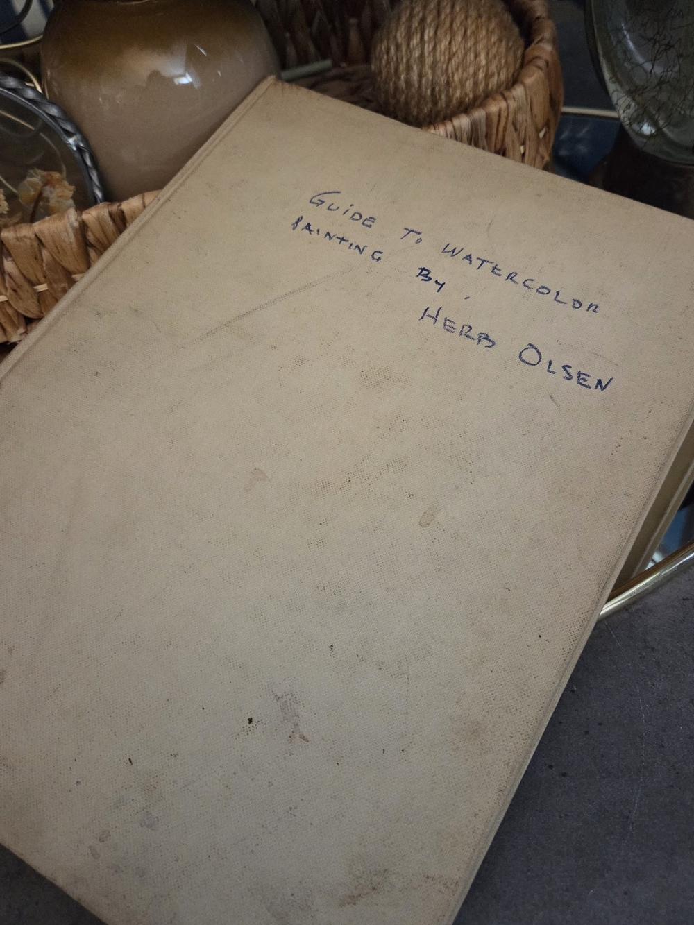 Vintage Herb Olsen’s Guide to Watercolor Landscape Art Instruction Book